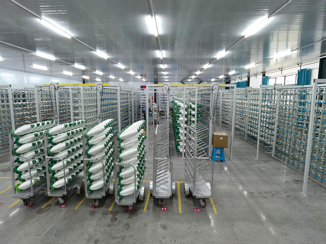 Aluminum foil fiberglass production area
