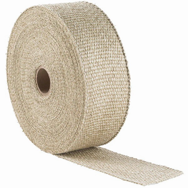 50mm Vermiculite Coating Fiberglass Tape for High Temperature Barrier